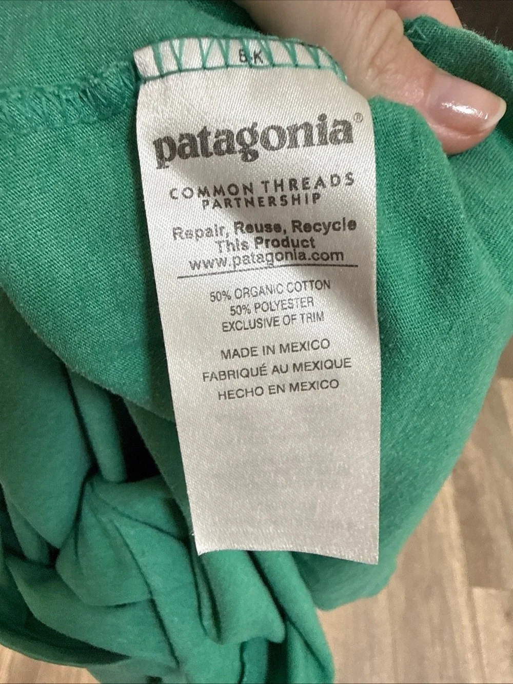 Patagonia Green Logo Short Sleeve Crew Tee